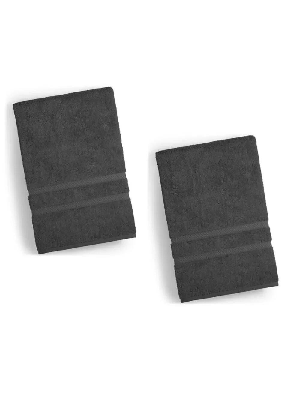 2 new SHADOW GRAY Charter Club Elite 100% Hygro Cotton 33x64 inch BATH SHEETS